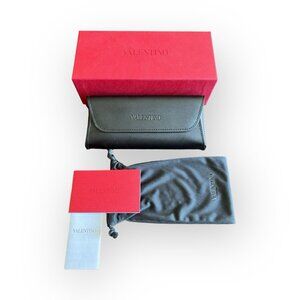 NEW VALENTINO Eyewear Sunglasses Case and Box ORIGINAL Luxottica Italy Red Black